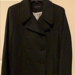 Calvin Klein Petite Black Peacoat Womens Size 12P
